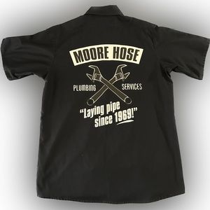 Spirit Halloween, Men’s Black Button Up, Size Large